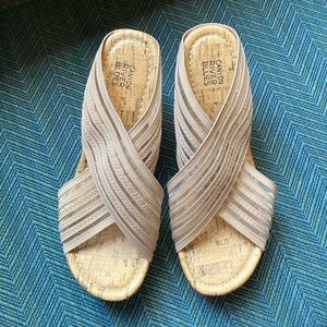 Canyon River Blues cork wedge sandals